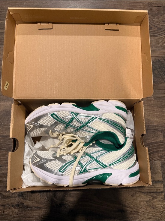 Asics Shoes - Asics White and Green Womens Running Sneakers